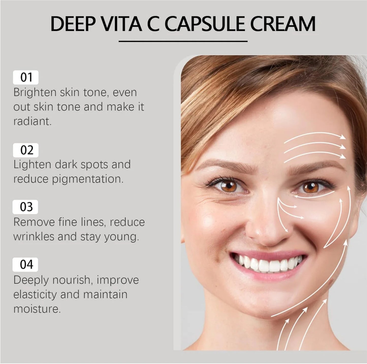 Medicube Deep Vita C Capsule Cream 55g – Brightening & Anti-Ageing Moisturiser