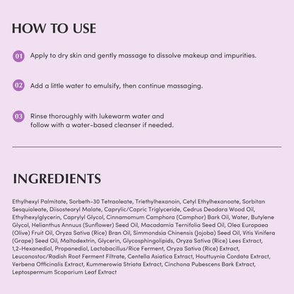 Eqqualberry Purple Rice Pore Smoothing Cleansing Oil 200ml