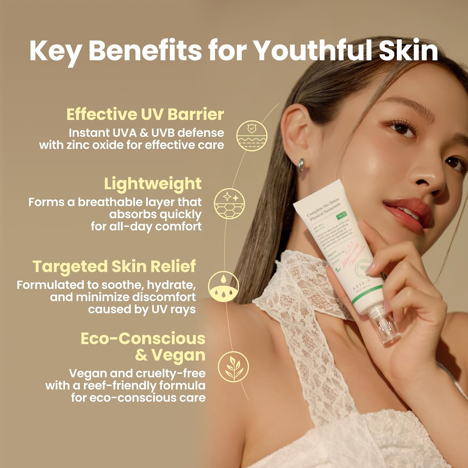 AXIS-Y Complete No-Stress Physical Sunscreen V3 SPF50+ PA++++ | 50ml
