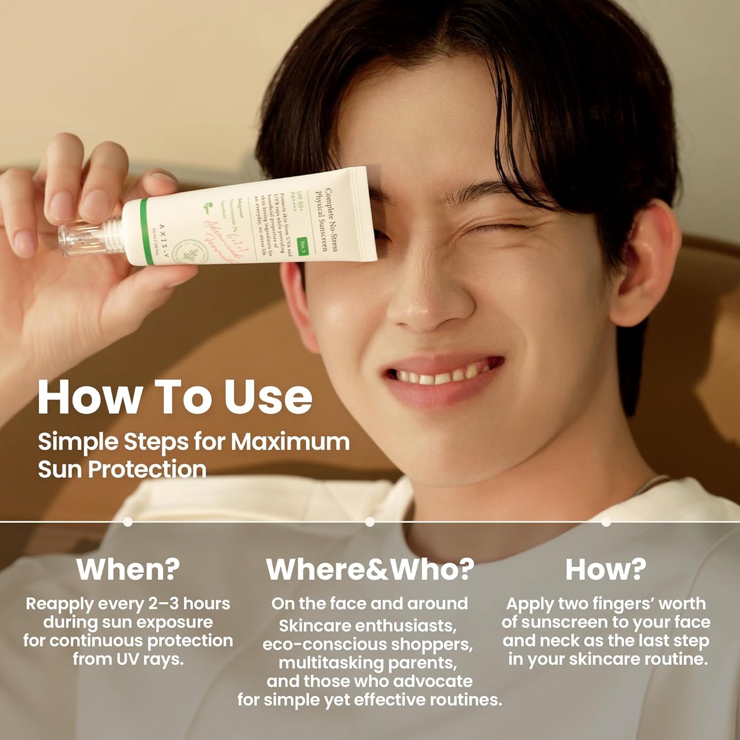 AXIS-Y Complete No-Stress Physical Sunscreen V3 SPF50+ PA++++ | 50ml