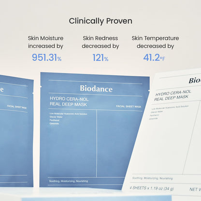 Biodance Hydro Cera-nol Real Deep Mask | 34g x 4ea