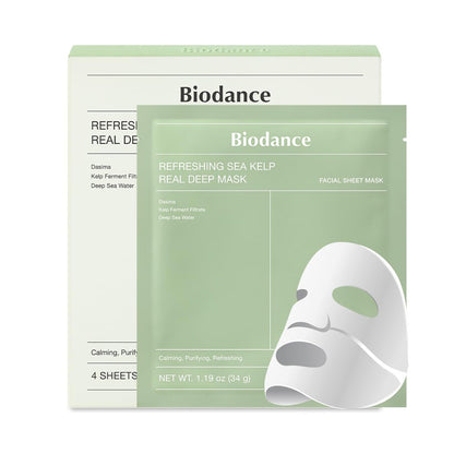 Biodance Refreshing Sea Kelp Real Deep Mask | 34g x 4ea