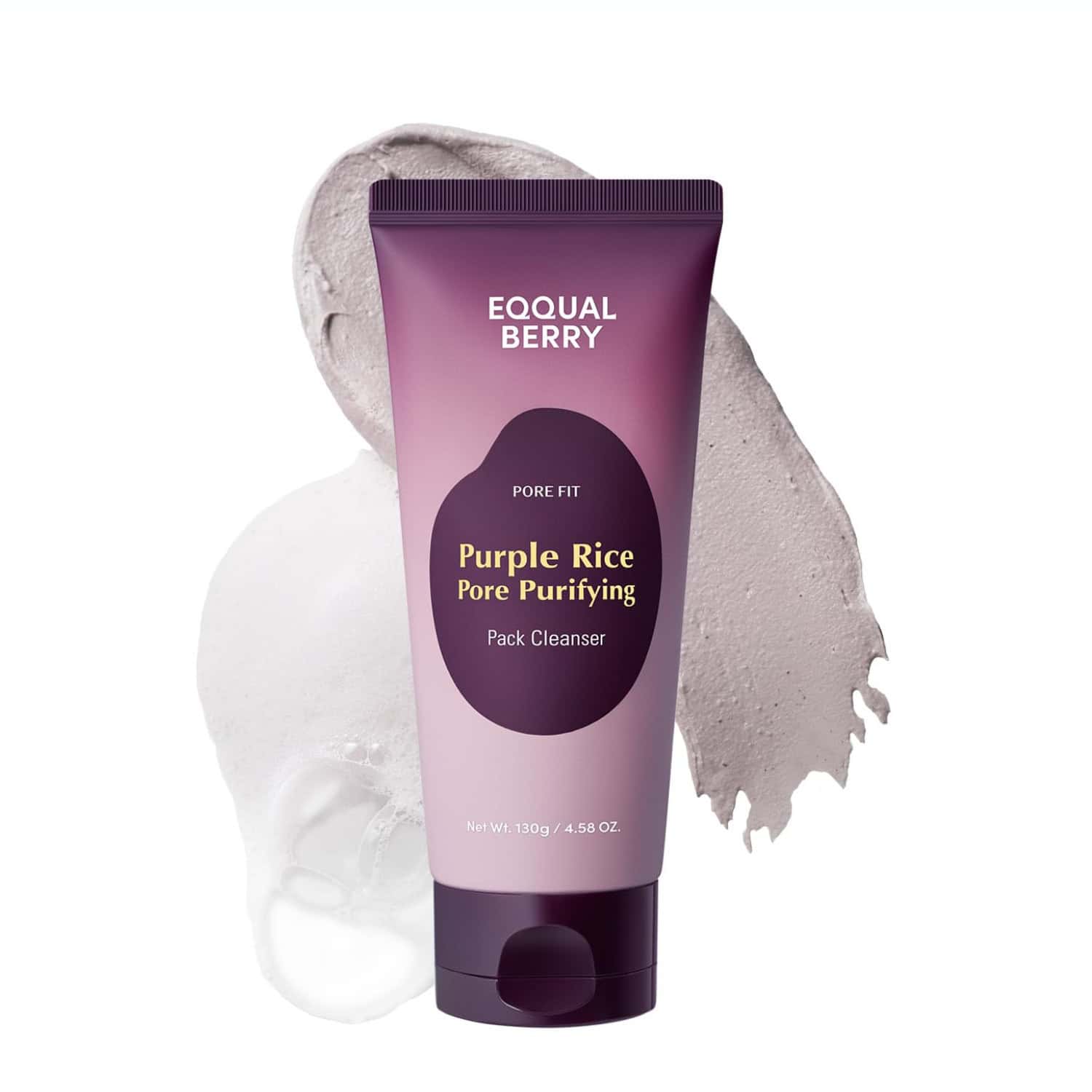 Eqqualberry Purple Rice Pore Purifying Pack Cleanser – Deep Detox & Radiance Care 120ml