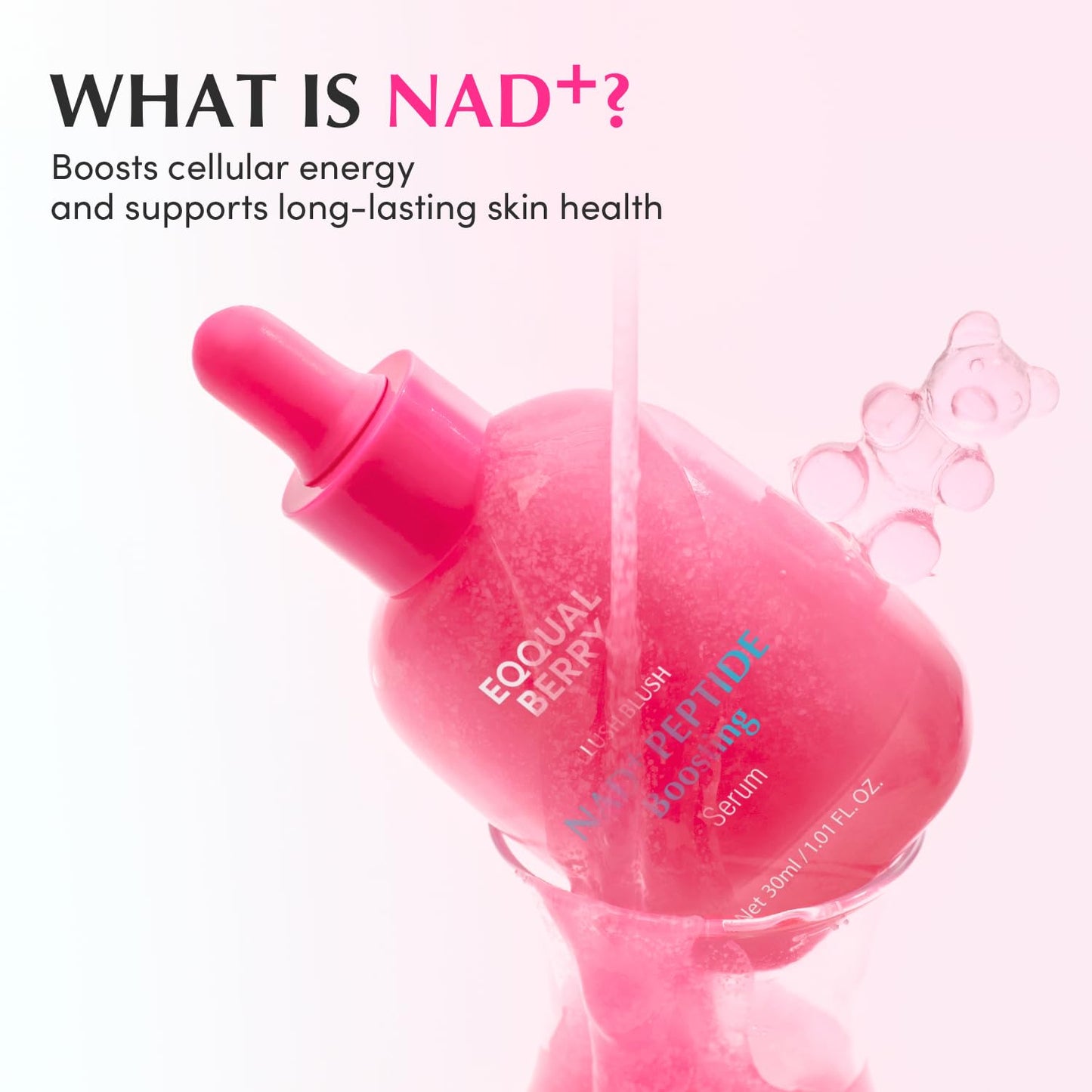 Eqqualberry NAD+ Peptide Boosting Smoothie Serum – Firming & Revitalising 30ml