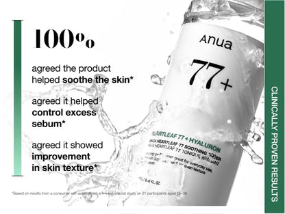 Anua Heartleaf 77 Soothing Toner – Calming & Hydrating Vegan Toner 250ml