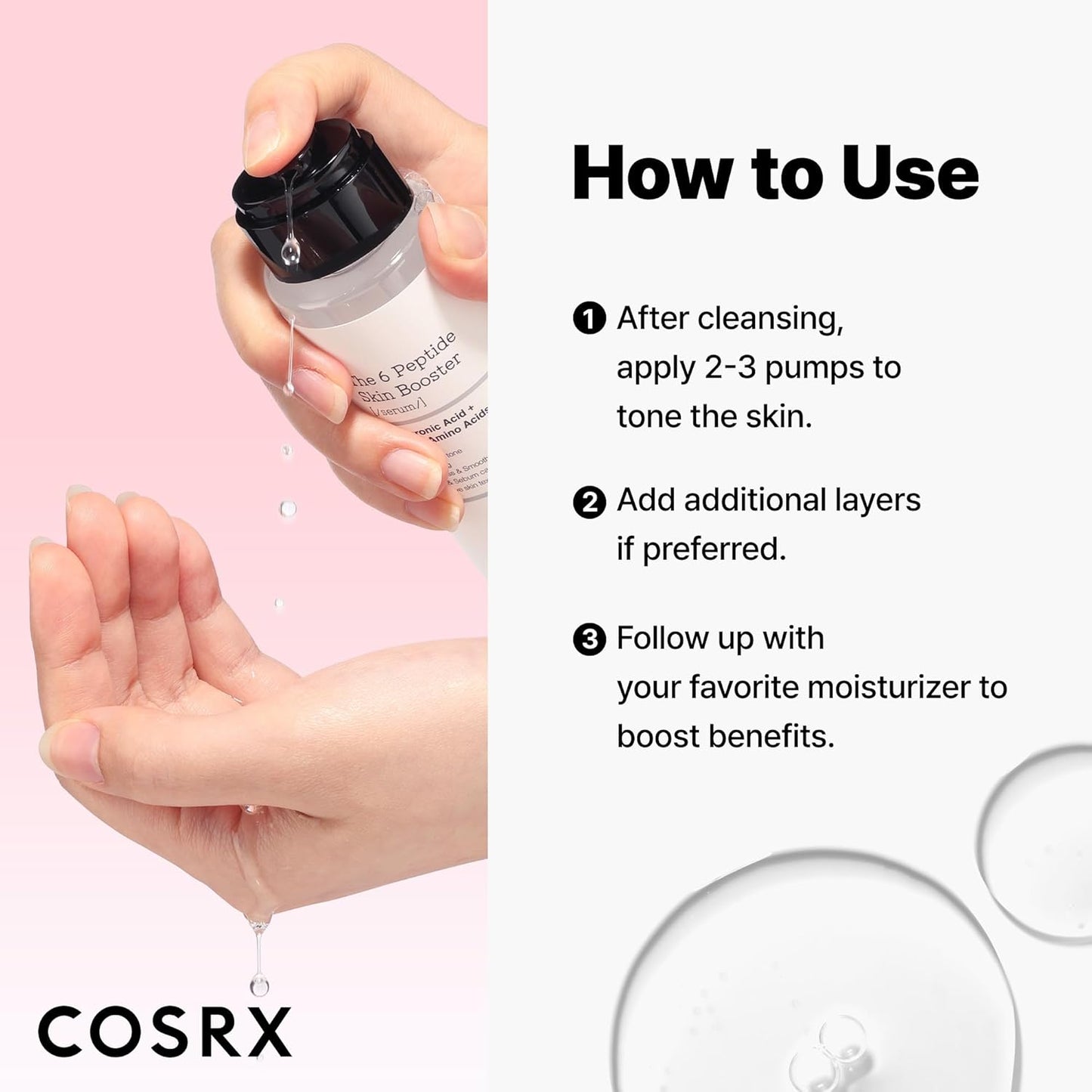 Cosrx 6X Peptide Collagen Booster Toner Serum | 150ml