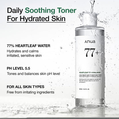 Anua Heartleaf 77 Soothing Toner – Calming & Hydrating Vegan Toner 250ml