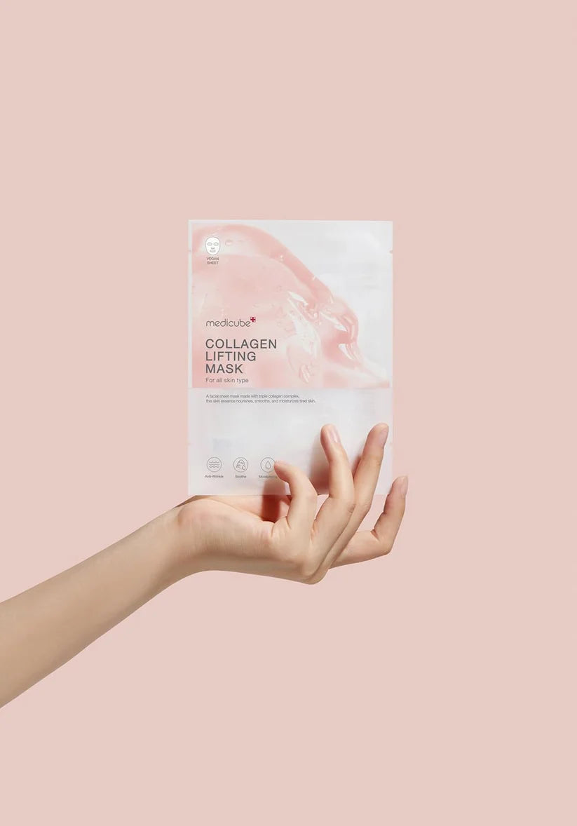 Medicube Stock Collagen Lifting Mask – Instant Firming & Glass Skin Boost 🧖‍♀️✨ | 1 Sheet