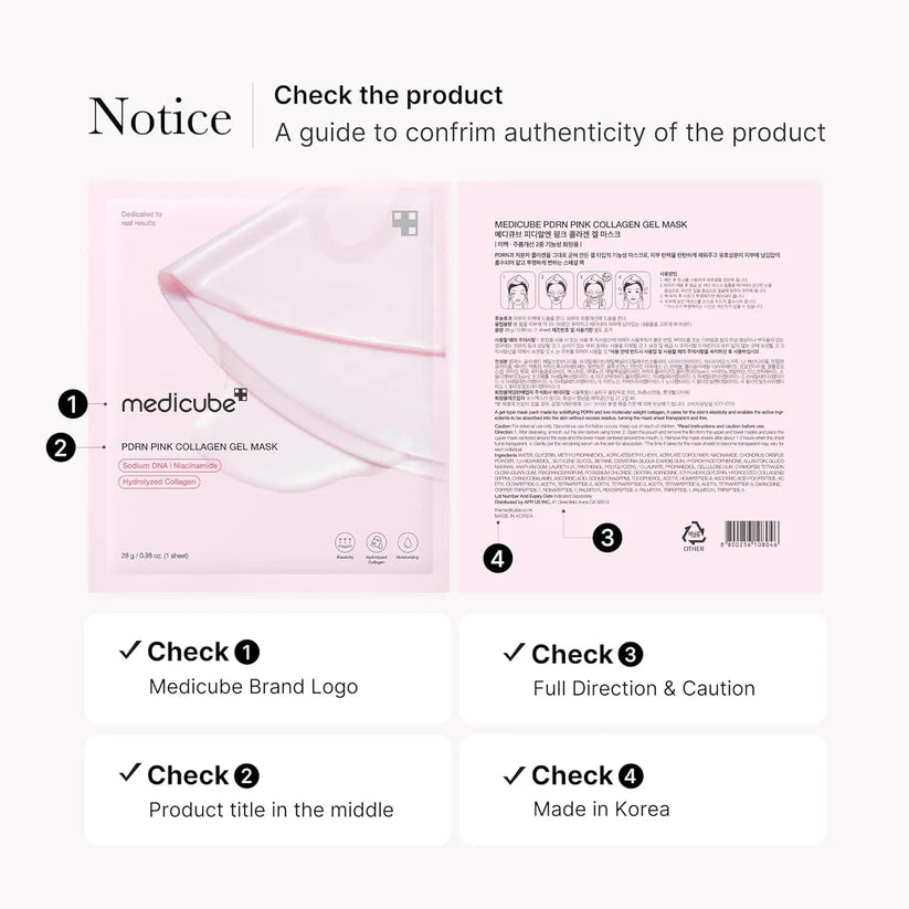 Medicube PDRN Pink Collagen Gel Mask (1ea) – Firming & Hydrating Treatment