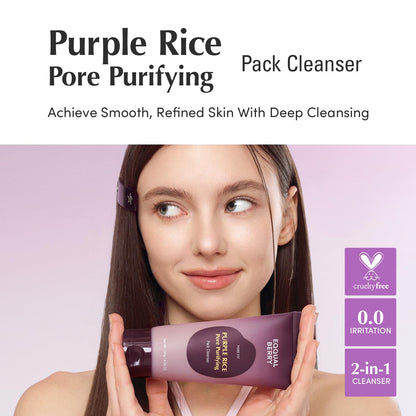 Eqqualberry Purple Rice Pore Purifying Pack Cleanser–120ml