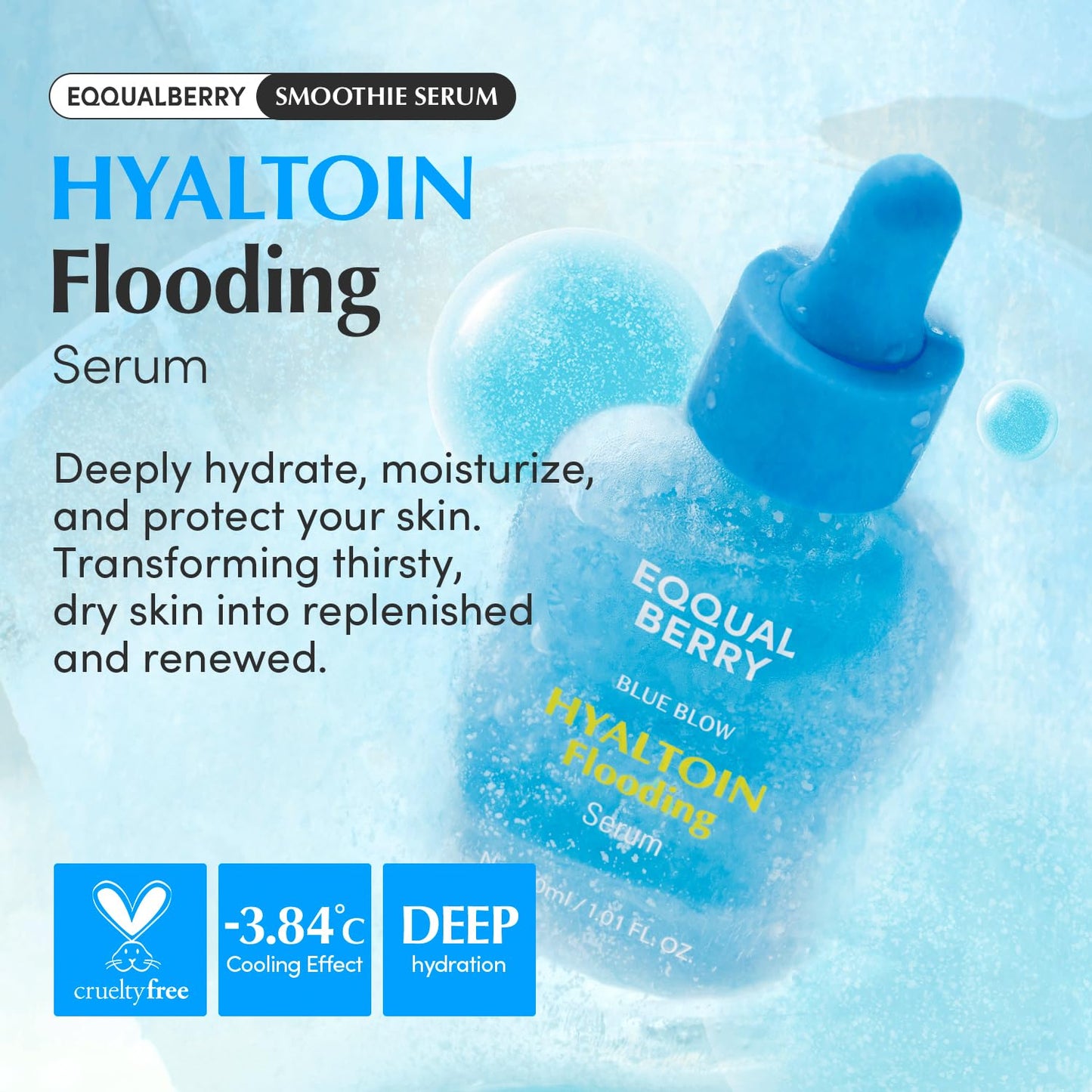 Eqqualberry Hyaltoin Flooding Serum – Deep Hydration & Barrier Repair 30ml