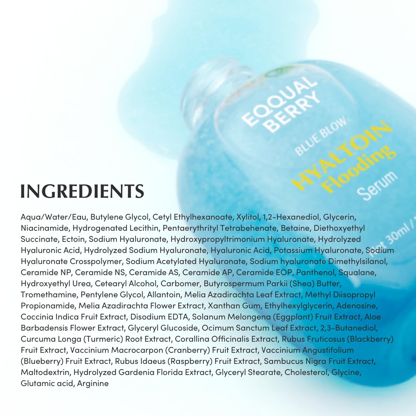 Eqqualberry Hyaltoin Flooding Serum – Deep Hydration & Barrier Repair 30ml