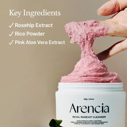 Arencia Fresh Royal Rosehip Cleanser – Gentle Hydrating Face Wash 120g