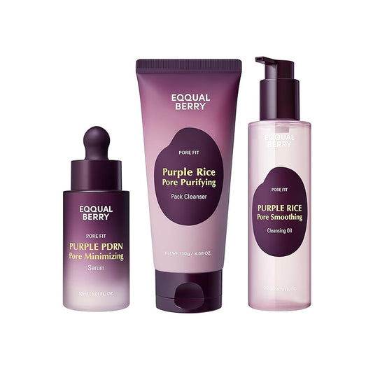 Eqqualberry Purple Rice Minimizing Pore Smoothing Set – Clarifying & Firming Skincare Duo