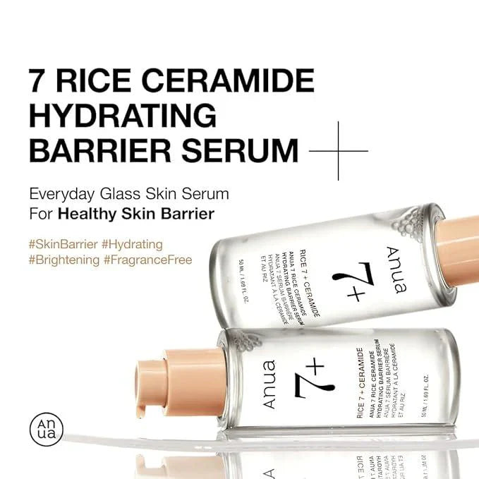 Anua 7+ Rice Ceramide Hydrating Barrier Serum – Moisture & Repair 50ml