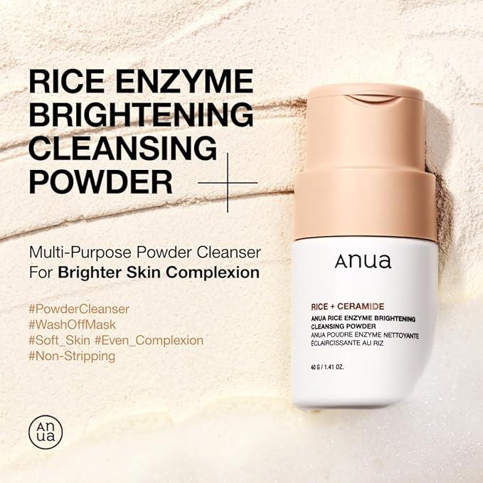 Anua Rice Cleansing Powder – Gentle Exfoliating Face Cleanser 40g