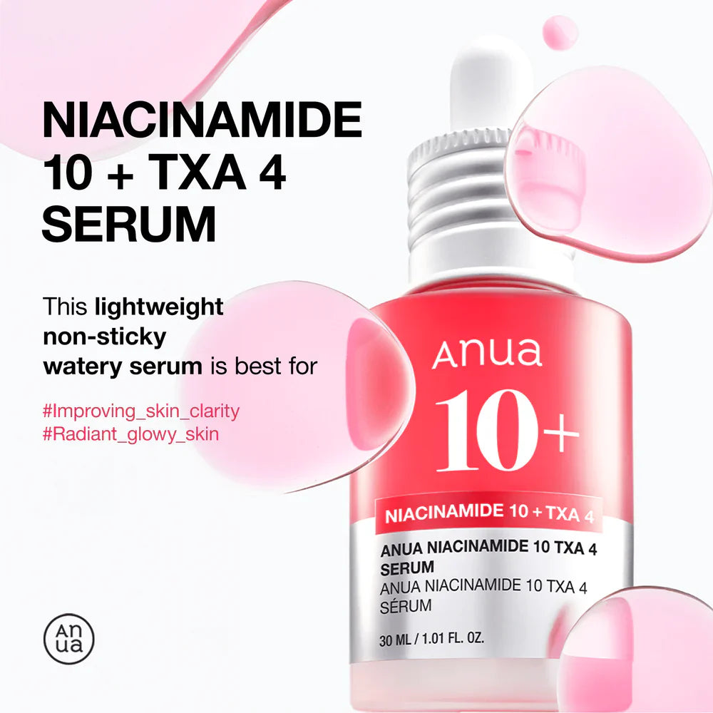Anua Niacinamide 10% + TXA 4% Serum – Brightening & Spot Correcting 30ml