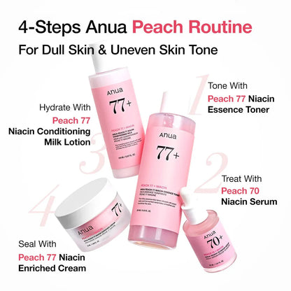 Anua Peach 70% Niacinamide Serum – Brightening & Hydrating 30ml