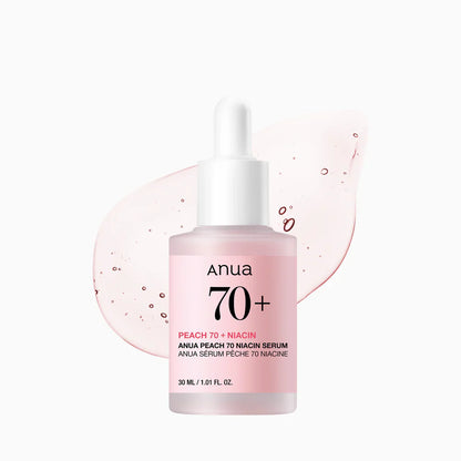 Anua Peach 70% Niacinamide Serum – Brightening & Hydrating 30ml