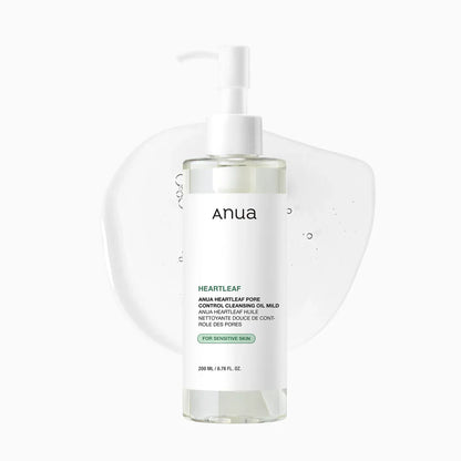 Anua Heartleaf Pore Control Cleansing Oil Mild – Gentle Makeup Remover 200ml