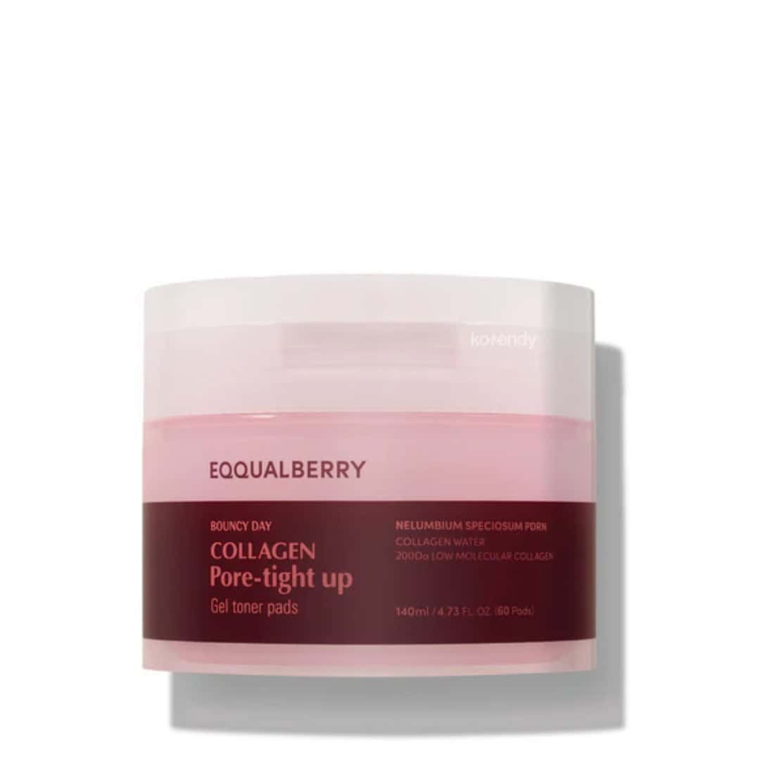 Eqqualberry Collagen Pore Tight Up Gel Toner Pads (60ea) – Firming & Refining Care
