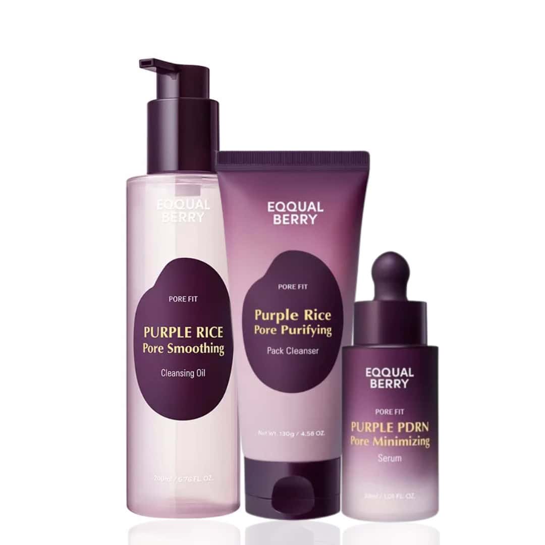 Eqqualberry Purple Rice Minimizing Pore Smoothing Set – Clarifying & Firming Skincare Duo